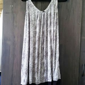 Leopard print cotton night gown